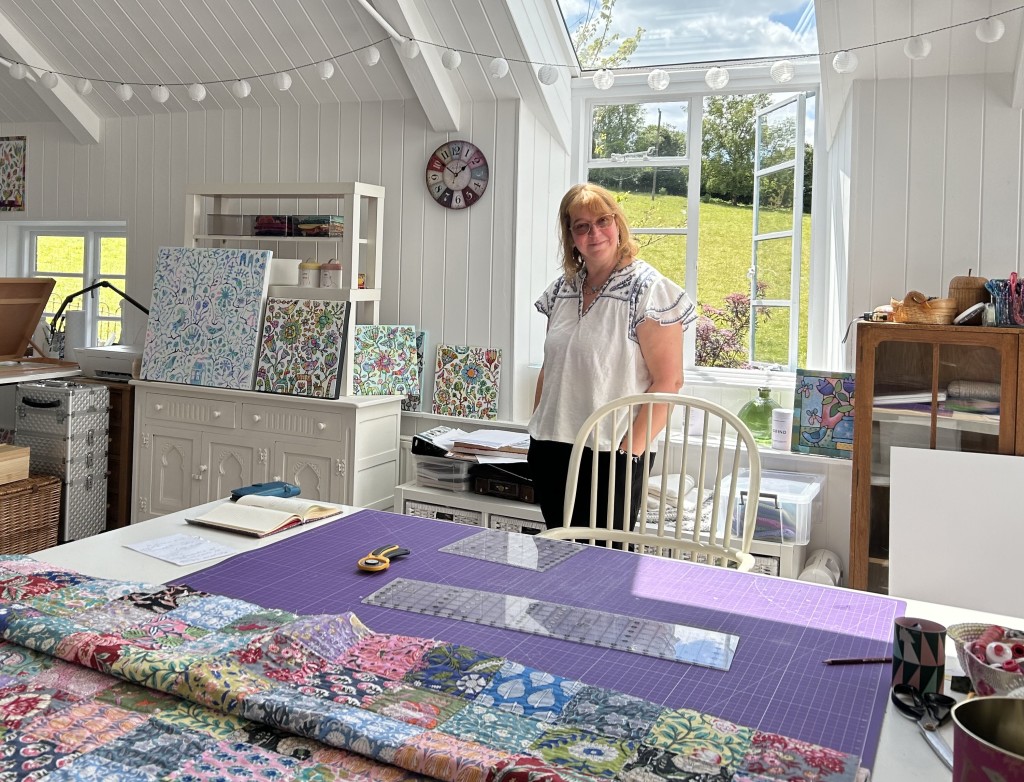 Above: Suzy Taylor in her Devon studio