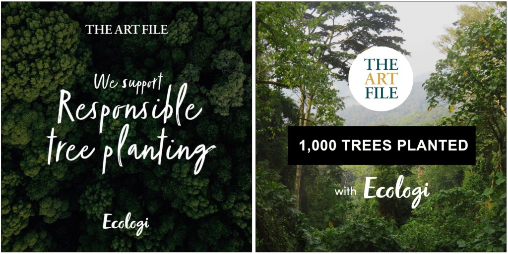 Above: Tree planting is the big eco news at The Art File