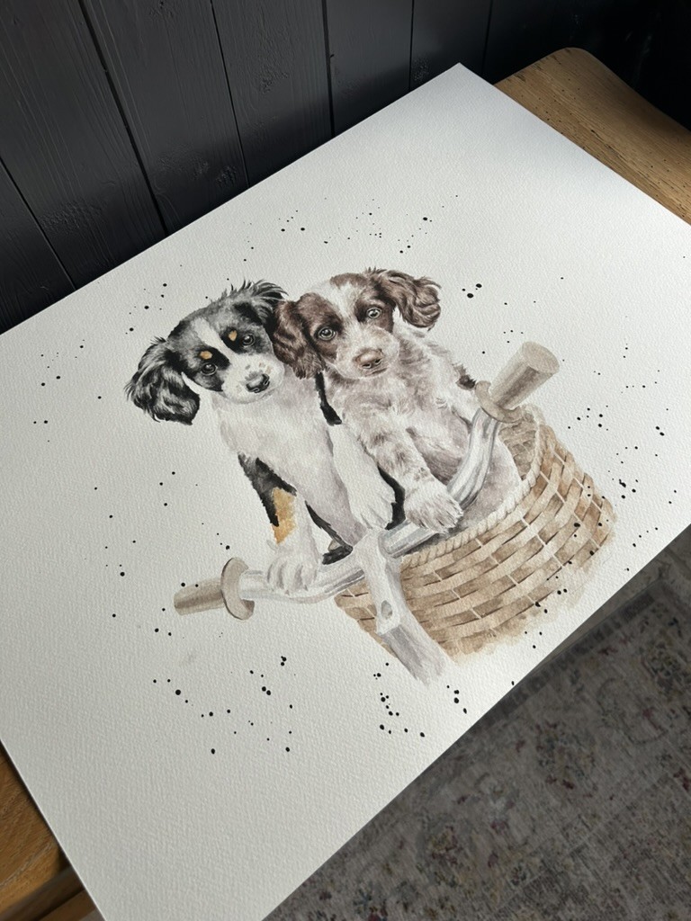 Above: Pet portraits like this one Hannah has done previously are highly prized