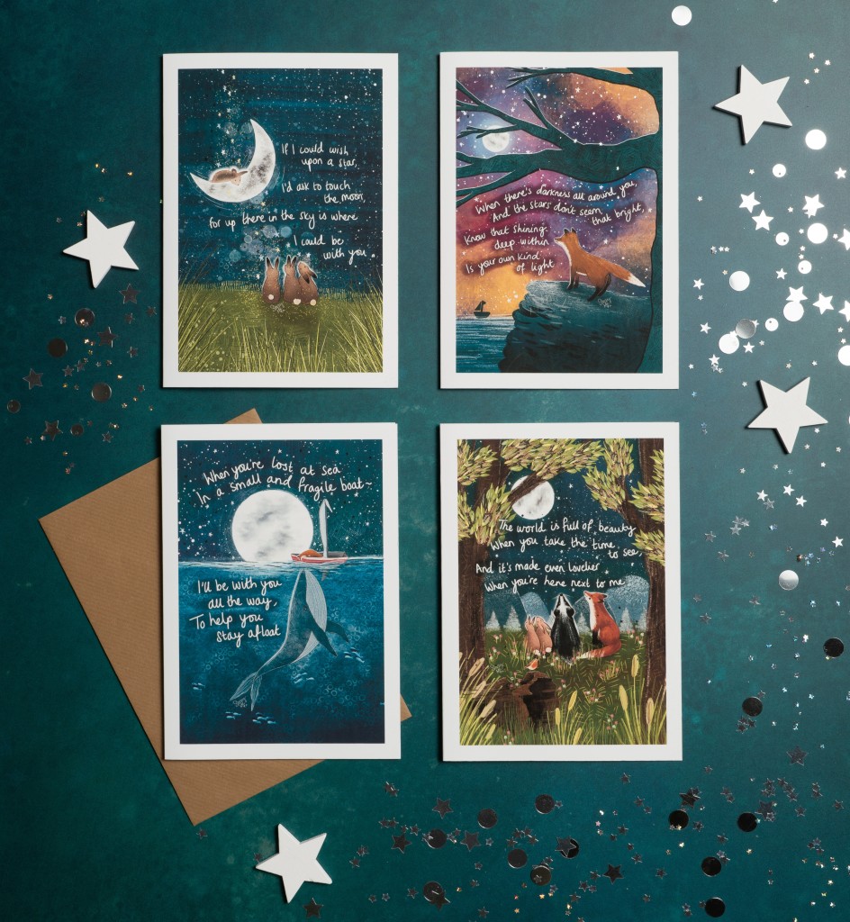 Above: The Art File’s new Fox Under The Moon range