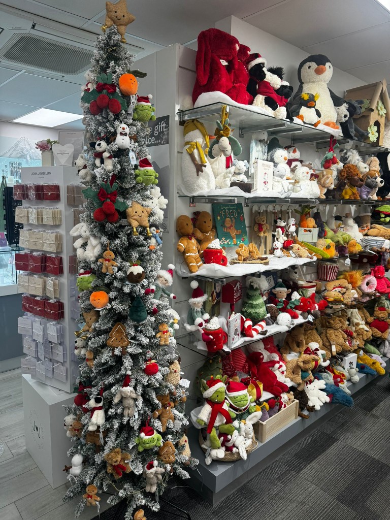 Above: A portion of the Jellycat display in one of David’s shops