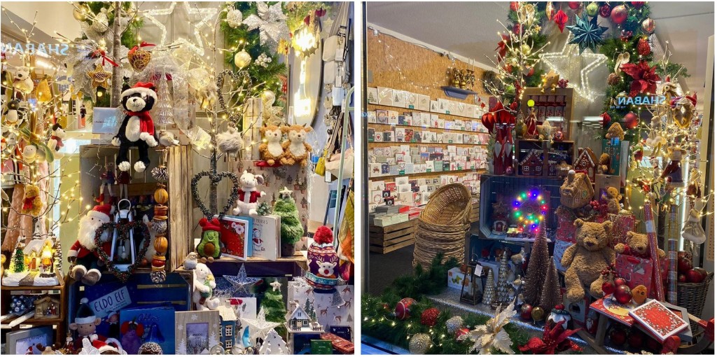 Above: Wishes & Kisses in Boldmere has a fabulous display of seasonal gifts