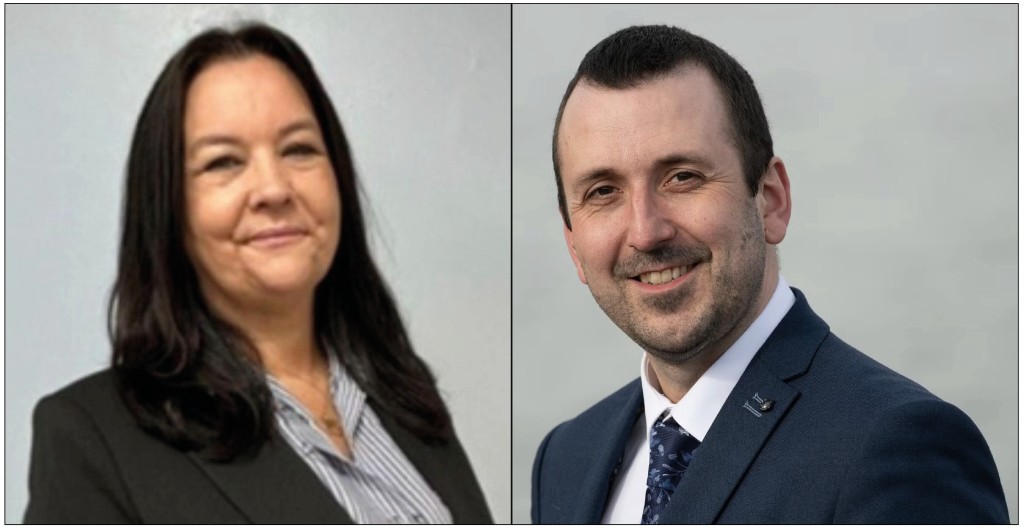 Above: Sara Barlow and Brian Smith have joined the PO board