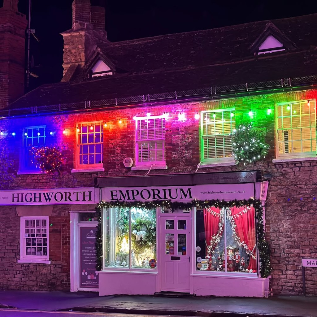 Above: A colourful display from Highworth Emporium near Swindon